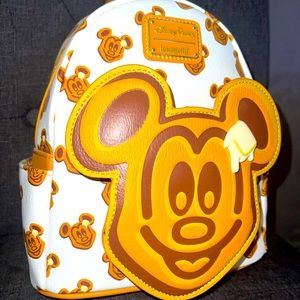 Loungefly mickey waffle backpack